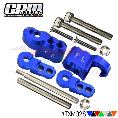 GPM TRAXXAS X-MAXX 1/5 铝合金前油压码多孔调较-1套4件  TXM028
