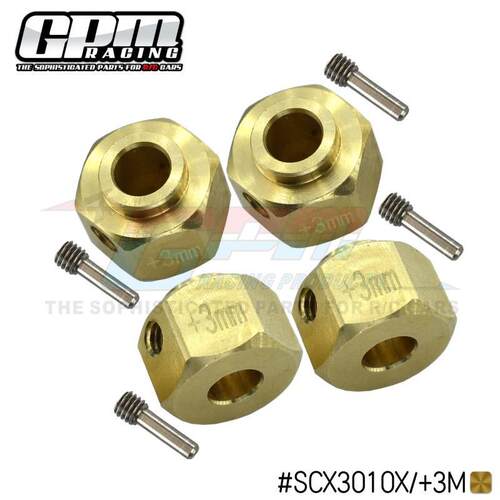 Axial AXI03007 SCX10 III Jeep Wrangler 铜六角结合器加宽3MM