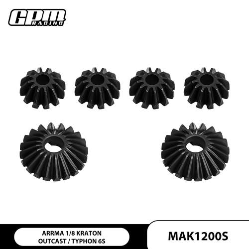ARRMA KRATON/SENTON/TYOHON/TALION加硬钢前中后通用差速齿套装