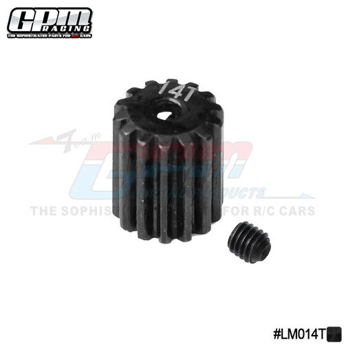 LOSI 1/18 Mini-T 2.0 2WD 45#钢马达齿14/15/16齿0.5模2mm孔