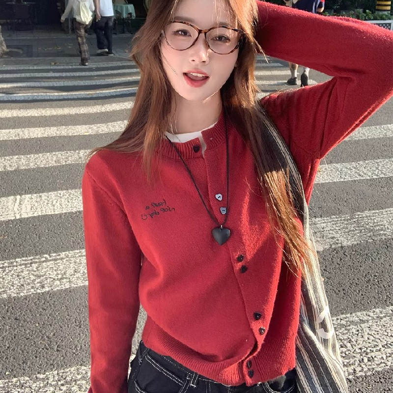 东莞大朗毛衣针织开衫外套不起球正品早秋2025新款广州十三行女装