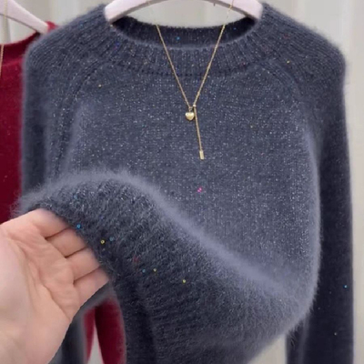 大朗不起球正品毛衣新款洋气女桐乡义乌特别有气质时尚打底针织衫