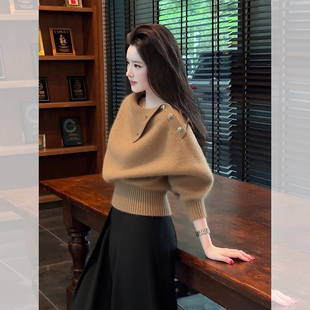 广州十三行高端欧货女装 秋冬东莞大朗毛衣不起球上衣 高领针织衫