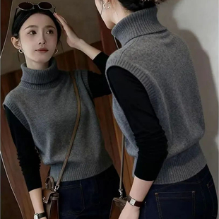 广州十三行高端女装秋装针织马甲大朗不起球毛衣深圳南油小衫上衣