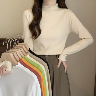 广州十三行*上衣高端秋装女大朗不起球毛衣针织衫深圳南油小衫