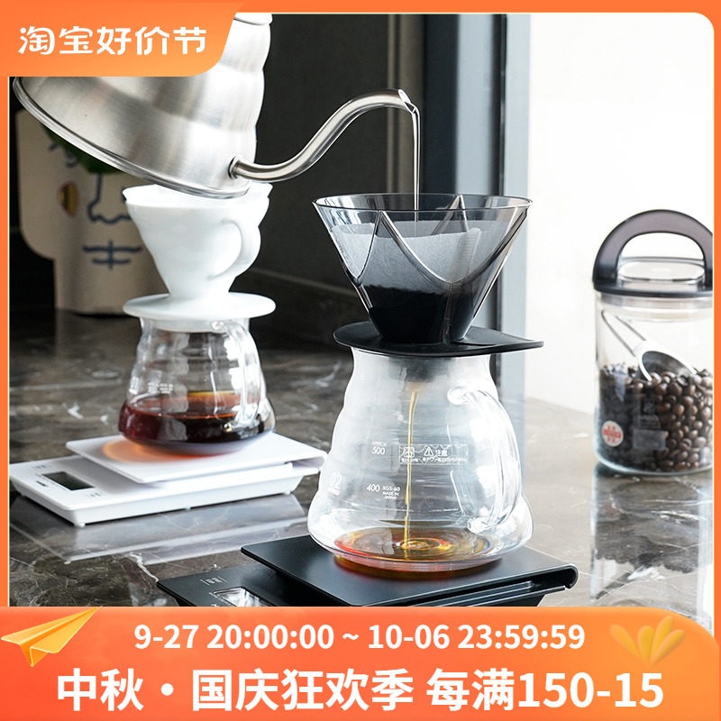 HARIO 日本咖啡分享壶 玻璃云朵手冲咖啡V60滤杯 茶公道杯哈里欧属于什么档次？