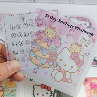 原创三丽鸥31天存钱袋HelloKitty美乐蒂库洛米上开口