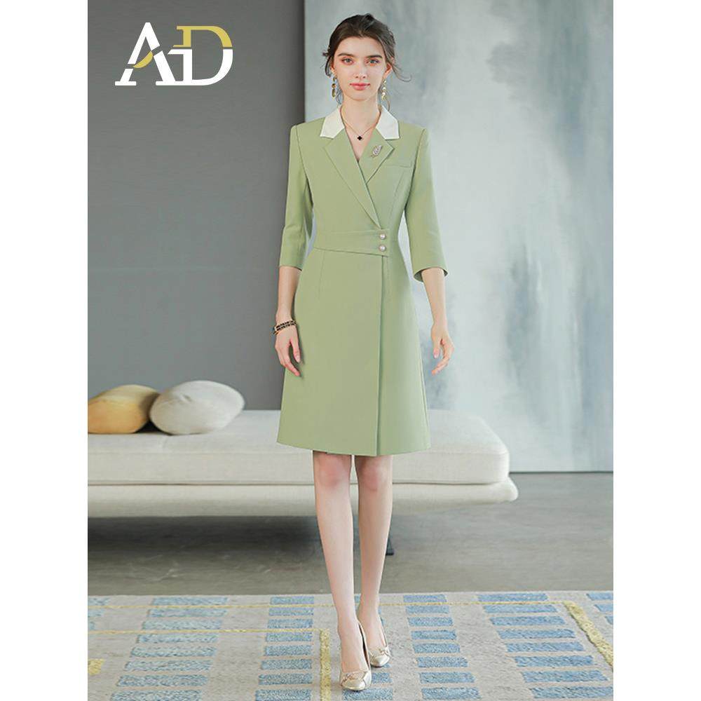 AD西装连衣裙高端气质名媛女神范高级感职业装裙子收腰显瘦西服裙