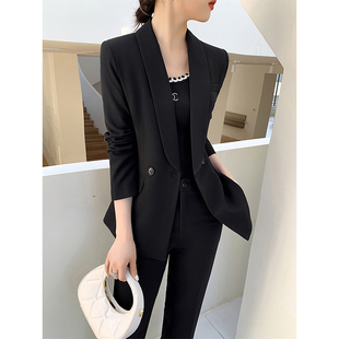 高级感小西装套装女春秋新款时尚白领通勤干练气质女神范职业正装