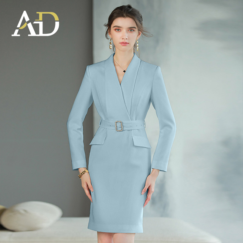 AD秋季高端职业套装气质女神范正装套裙小个子西装连衣裙工作服