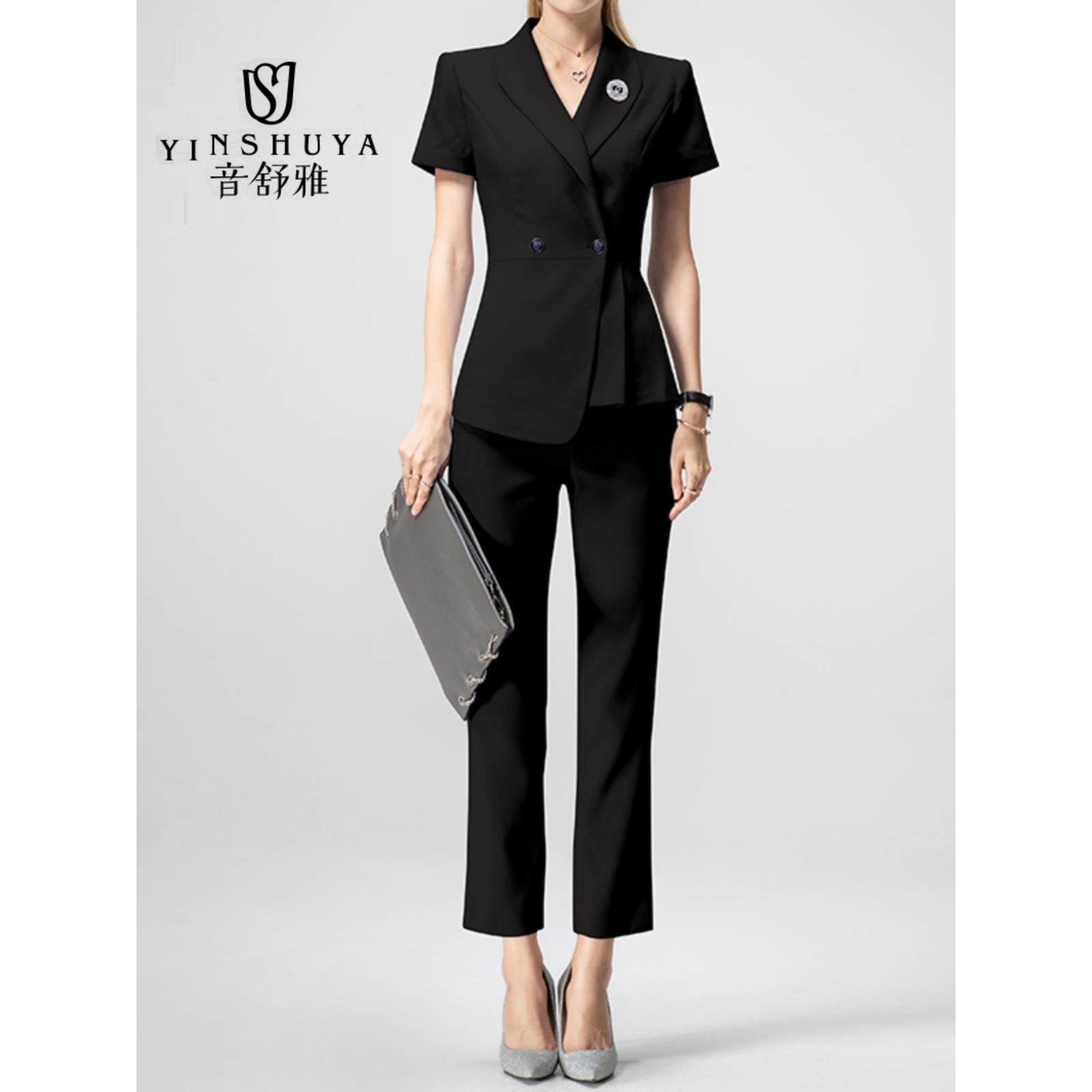 职业套装女时尚上班气质夏西装售楼部工作服酒店前台ol正装职业装