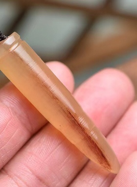 保健西藏羊角雕子弹头吊坠项链龙如意招财毛衣链祛风除湿护身男女