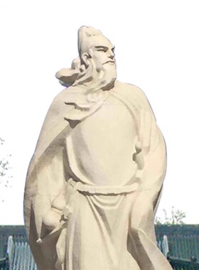 花岗岩古代名人李白雕像石材雕刻