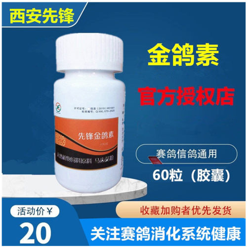 先锋金鸽素鸽药嗉囊炎腺病毒鸽药