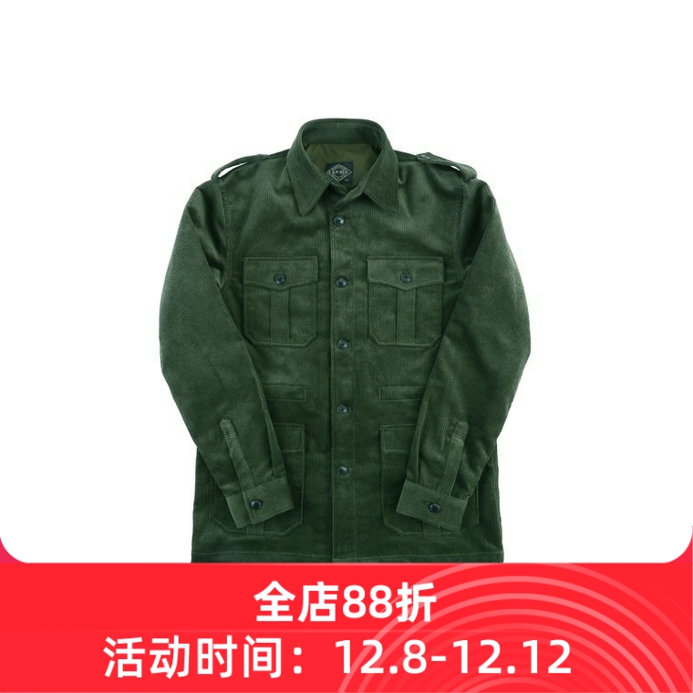 复古服饰灯芯绒四袋夹克