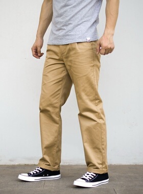 原创美式  全棉线卡复古卡其裤 全包缝款 复古细节款 TALON拉链