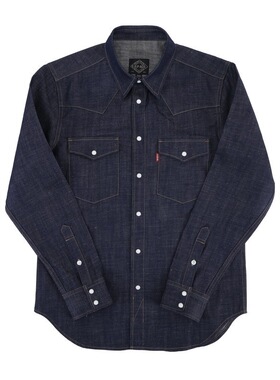 C.D.P.  赤耳麻棉西部牛仔衬衫 阿美咔叽 CDP cdp