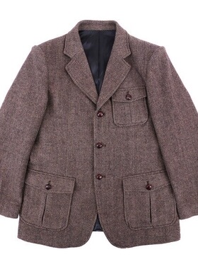 C.D.P. 复古服饰 复古粗花呢tweed羊毛呢猎装 毛呢西装 CDP