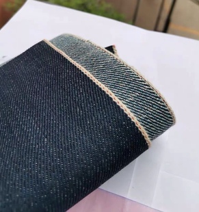 日本进口冈山赤耳丹宁牛仔布料红边重磅原浆牛裤子外套养挺括有型