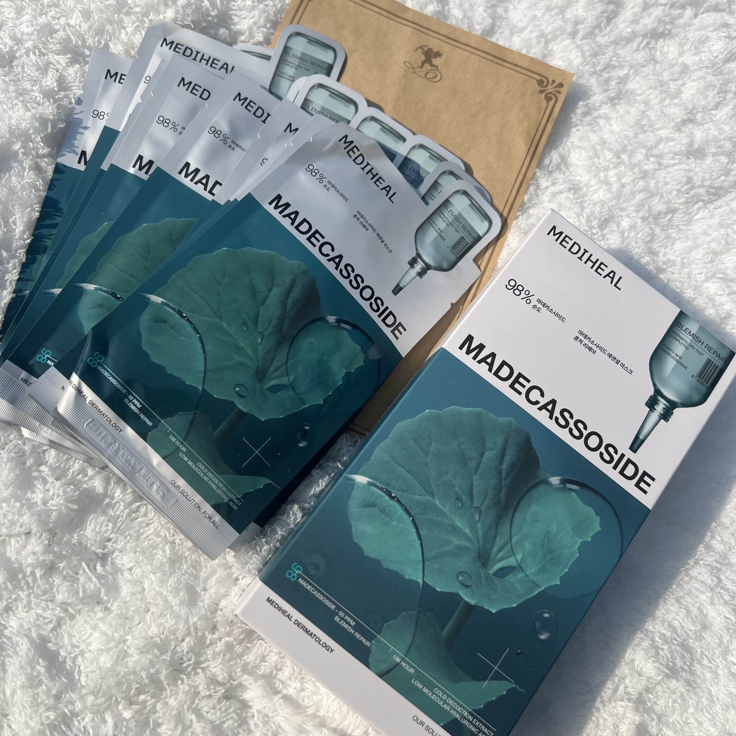 韩国MEDIHEAL美迪惠尔茶树维稳面膜98%保湿贴片面膜补水修复