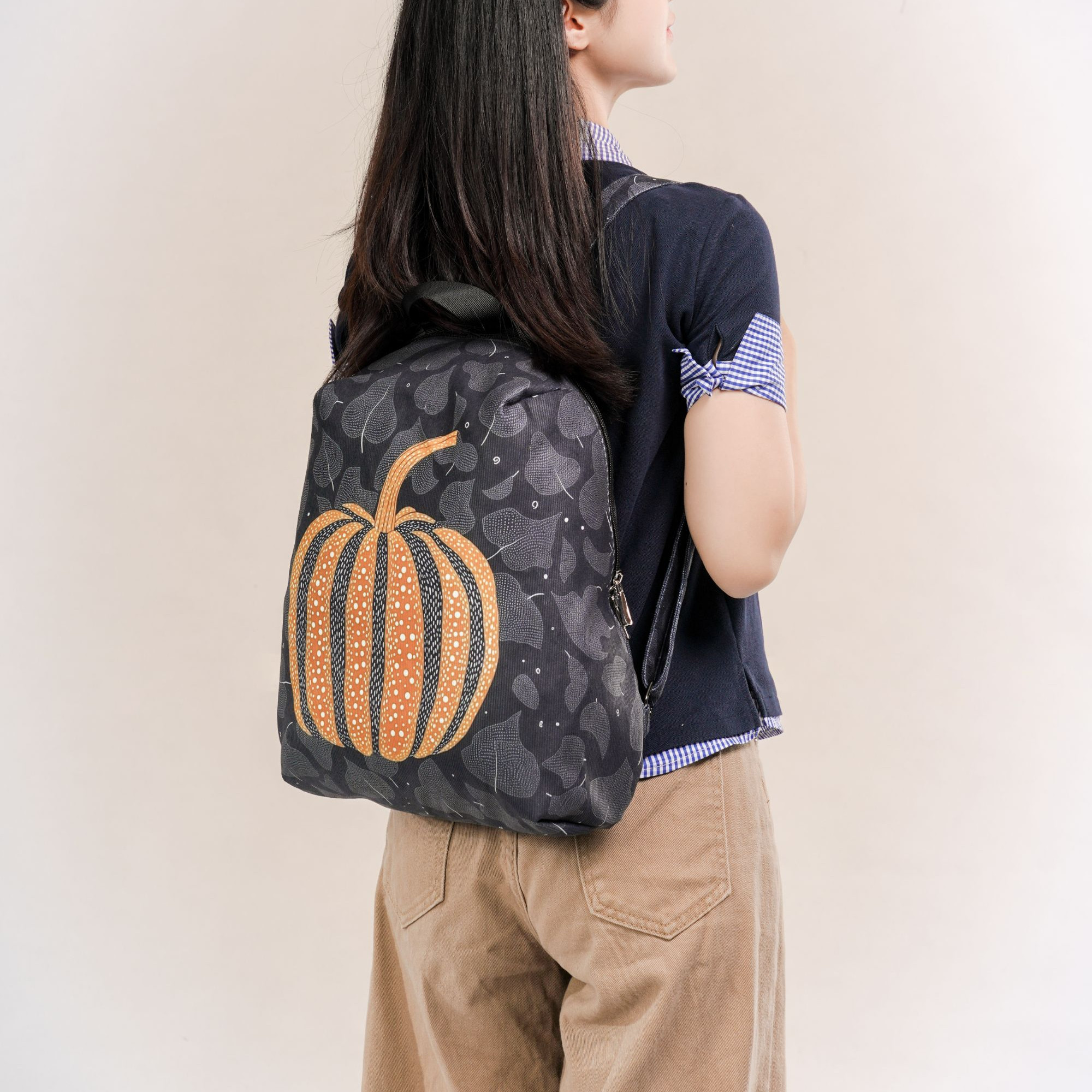 无则艺【双肩包】波点南瓜中性简约休闲大学生布包潮流个性两片式,箱包皮具/热销女包/男包,单肩包,淘宝优惠券,粉丝福利购,淘宝优惠卷