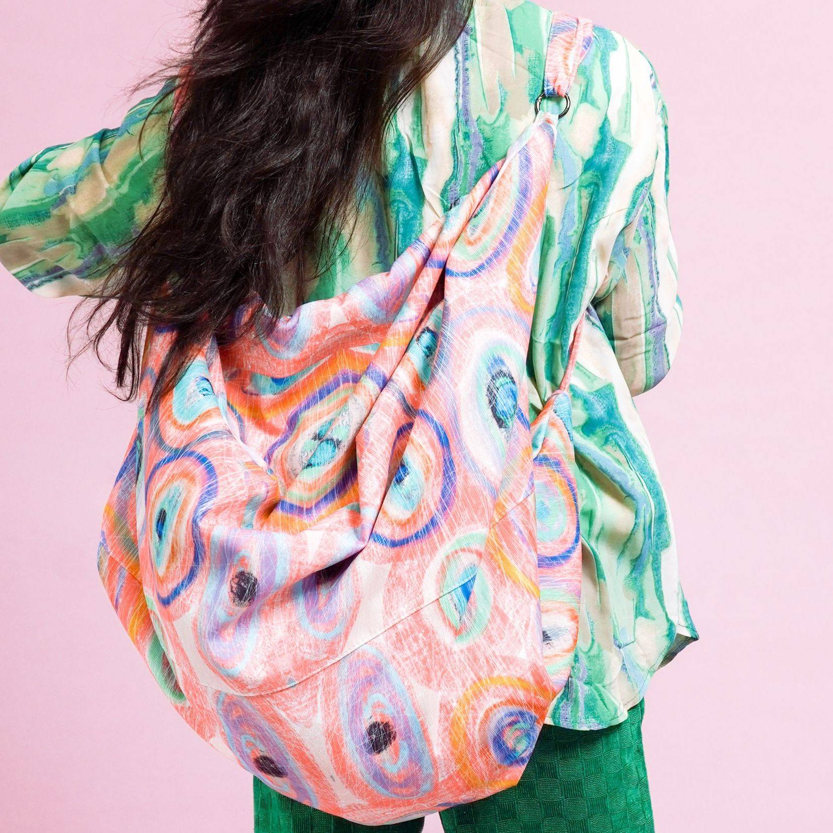 无则艺【龟壳包】粉色眼睛原创文艺小众印花单肩包双肩包斜挎包,箱包皮具/热销女包/男包,单肩包,淘宝优惠券,粉丝福利购,淘宝优惠卷