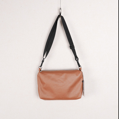 无则艺【子母方包】科技布杏仁色这家布包很艺术|原创斜挎包个性