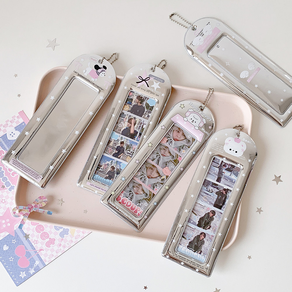 ins银色亮闪闪人生四格卡套学生四联大头贴挂件卡套追星长条卡套,文具电教/文化用品/商务用品,卡套/证件套,淘宝优惠券,粉丝福利购,淘宝优惠卷