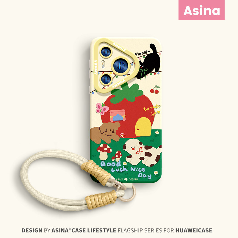 猫狗森友会适用华为Pura80手机壳新款P60液态硅胶p70保护套p40pro全包防摔超薄可爱挂绳卡通网红软p50por+女,3C数码配件,手机保护套/壳,淘宝优惠券,粉丝福利购,淘宝优惠卷