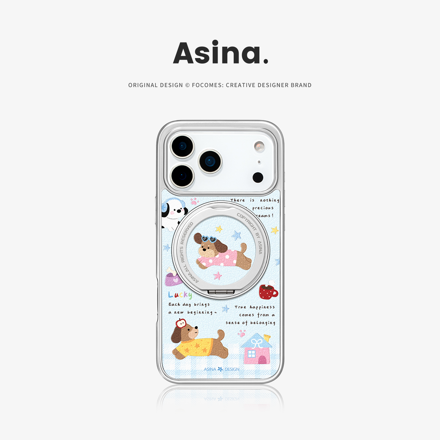 360旋转磁吸支架壳