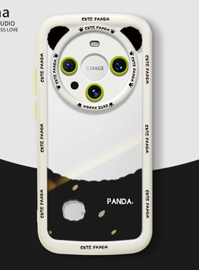 熊猫色块适用华为Mate60Pro手机壳新款Mate50保护套mate40创意高级感女30epro全包防摔可爱mt网红绿色pro+