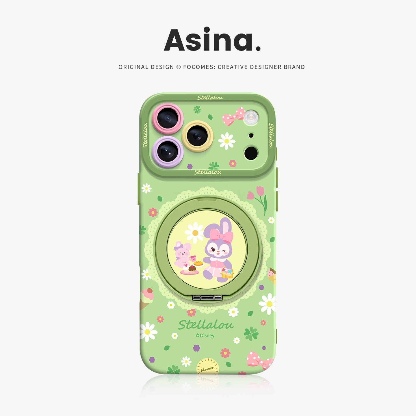 花卉星黛露适用iPhone17Promax手机壳新款苹果16Pro磁吸带支架套Bo5液态硅胶支点ip15高级感14可爱13pm全包女