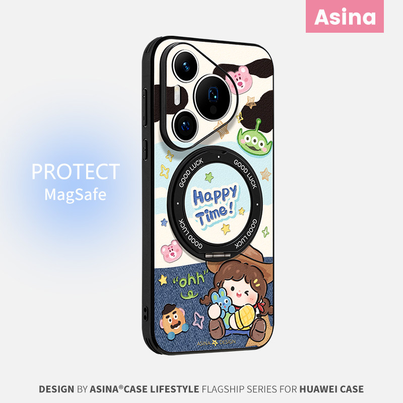 兔子小迪女孩适用华为Pura80pro手机壳磁吸带支架pura70支点新款创意Ho3镜头全包网红p70保护套创意女高级感+