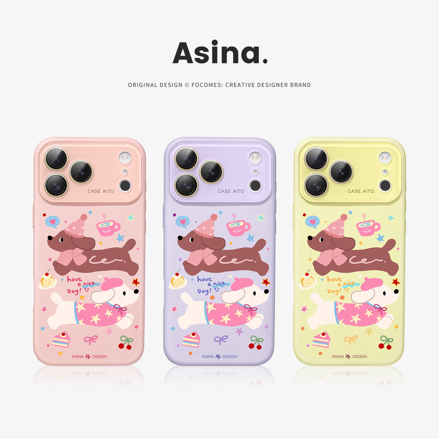 甜品腊肠狗适用苹果秒变17promax手机壳iphone16新款保护套14高级感Ao6液态硅胶可爱15pro全包镜头13大视窗女