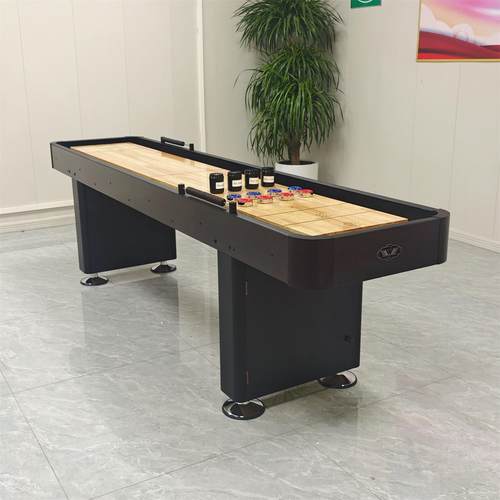 稳乐新款实木沙弧球台标准沙壶球桌家用沙狐球台健身器材(两腿)