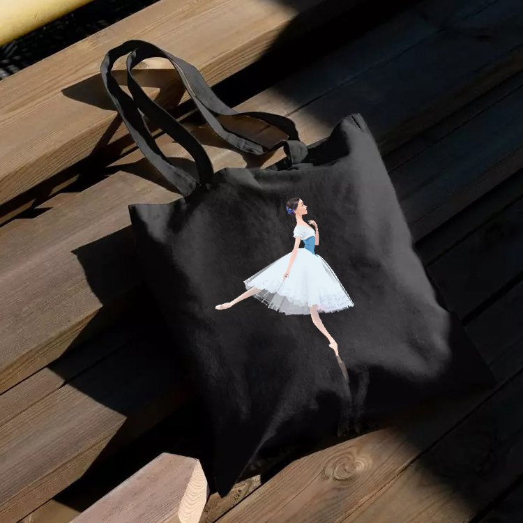 芭蕾舞蹈创意帆布袋单肩帆布包