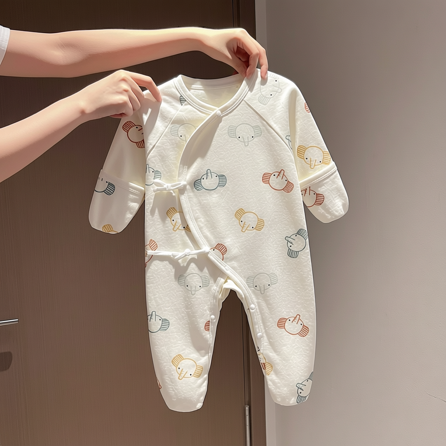 婴儿包手连体衣四季新生儿衣服纯棉初生宝宝睡衣护手包脚哈衣,童装/婴儿装/亲子装,连身衣/爬服/哈衣,淘宝优惠券,粉丝福利购,淘宝优惠卷