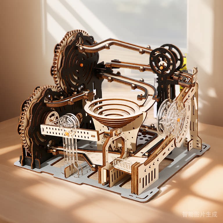 机械轨道滚珠3D立体拼图模型