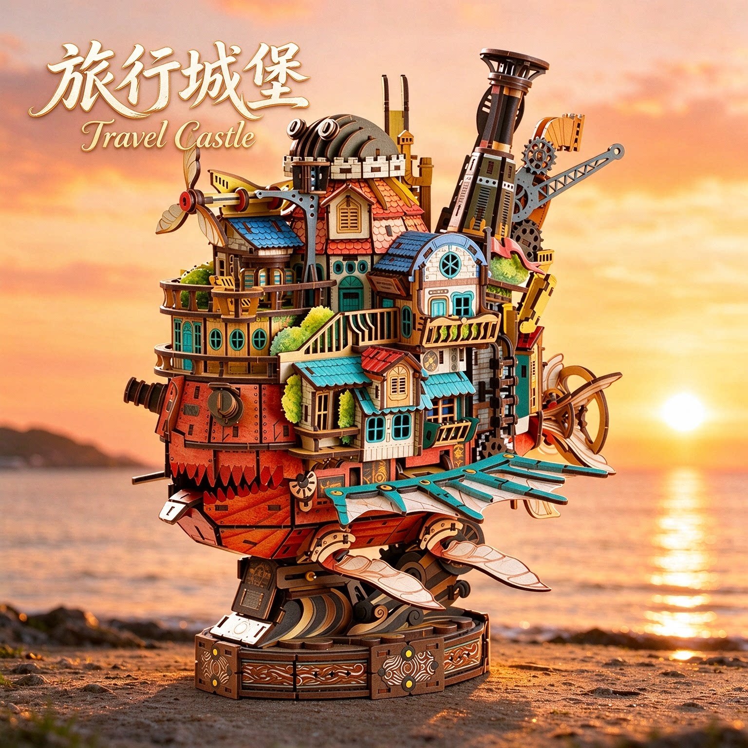 旅行城堡拼装手工diy小屋可动