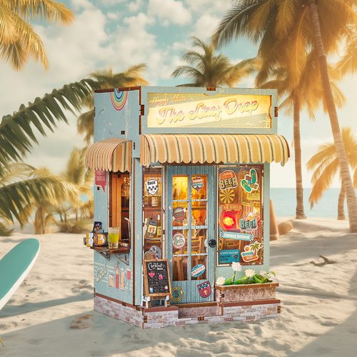 最后一滴酒吧diy小屋3d小房子