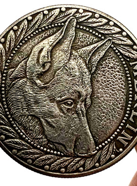 工艺黄铜纪念币把玩