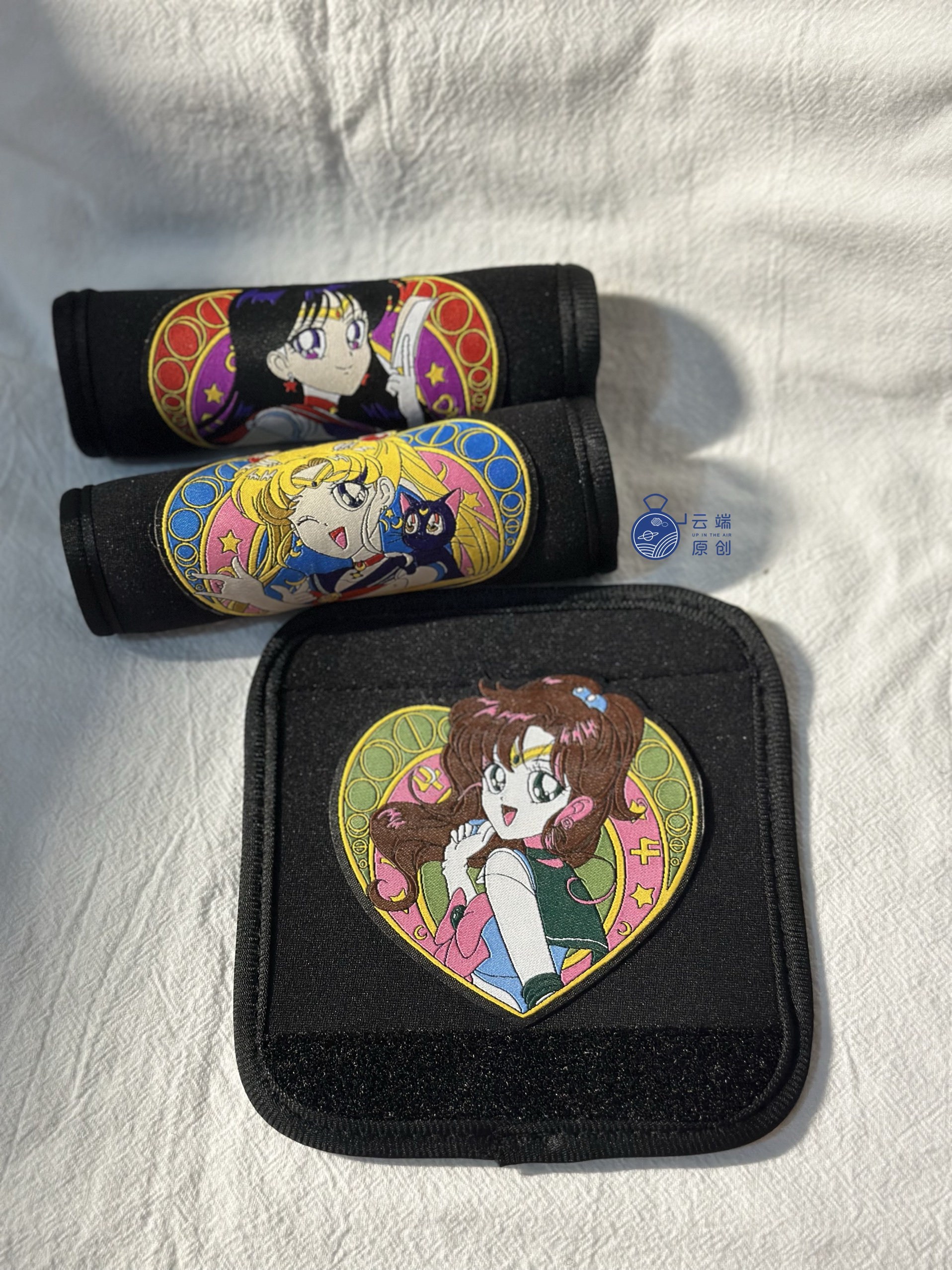 空姐美少女飞行机组手提箱加厚耐磨手柄弹力保护套把手握拉杆箱