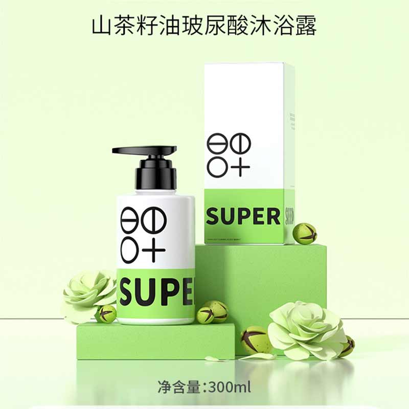 超级种子山茶籽油玻尿酸沐浴露温和净澈滋润保湿锁水嫩肤300ML