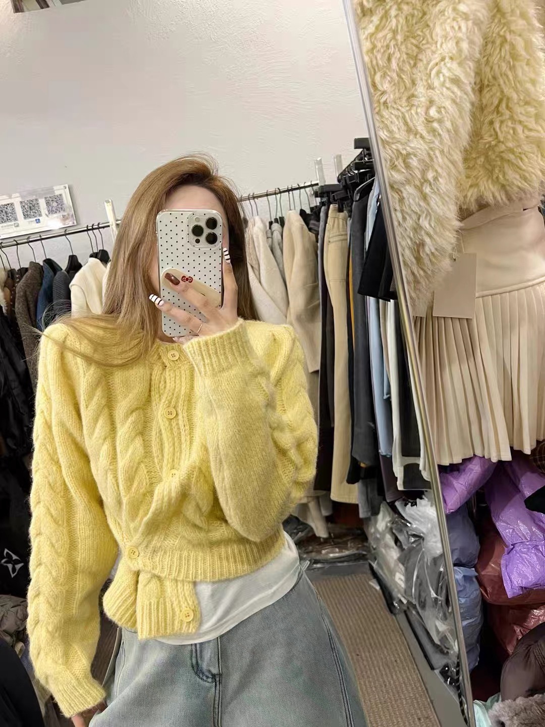 2025秋冬新款韩版时尚百搭宽松显瘦麻花针织开衫毛衣外套