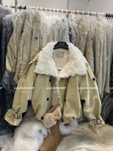 2025冬新款韩版宽松显瘦百搭毛领夹克加绒外套女休闲上衣