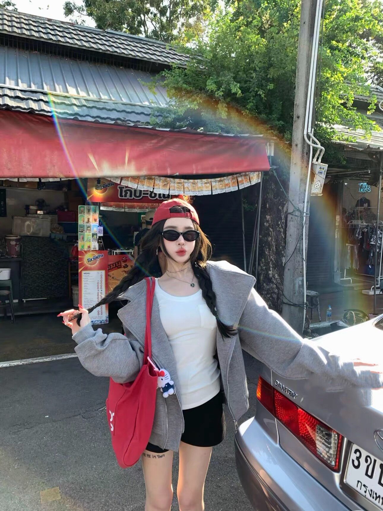 2026新款韩版时尚百搭显瘦连帽卫衣女宽松慵懒风外套上衣