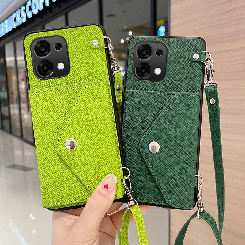 适用OPPOA6手机壳a6 5G零钱卡包PLS120可斜挎背带挂绳全包防摔多功能高端时尚软套