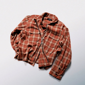 格纹衬衫 SUPERTOFU 做旧磨损细节 拉链 SPTF AW24