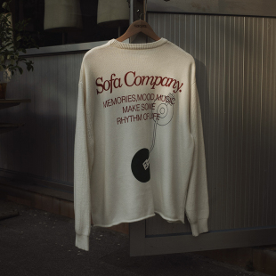 SPTF 针织衫 AW24 卷边细节 唱针印花图案 SUPERTOFU