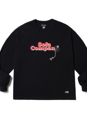 SUPERTOFU(SPTF) AW24 舒服公司SofaCompany 唱针图案 长袖T恤